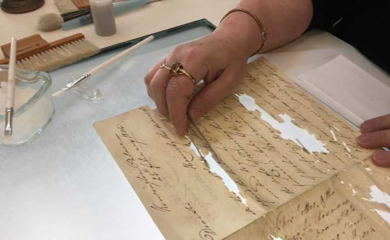 Papers undergoing conservation