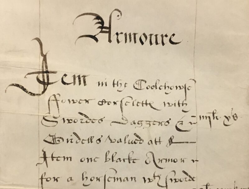 A section of one of the Huyshe family records.