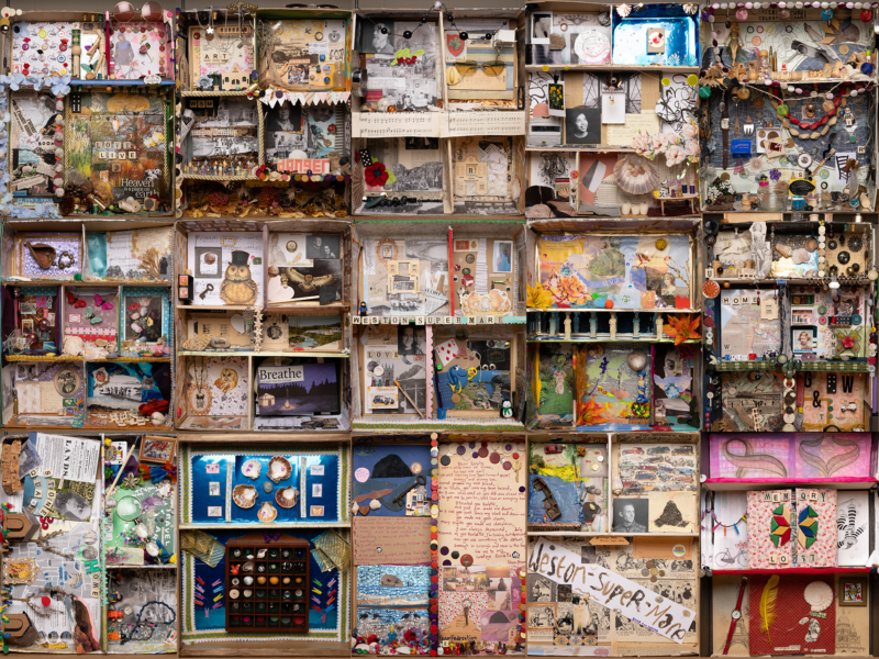 Assemblages made by Weston Now Participants.
